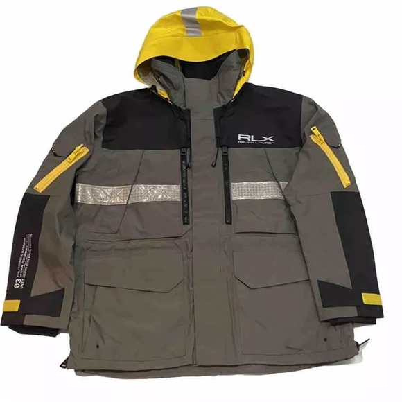 Polo Ralph Lauren RLX 67 Water Repellent Parka Jacket 03 Unit New W/Tag Men’s L - Picture 2 of 7